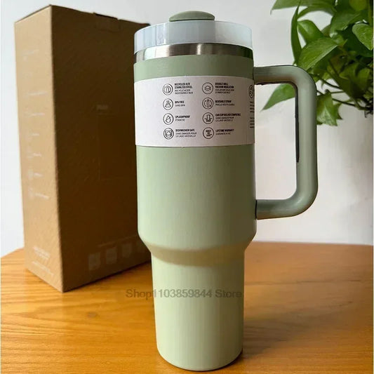 2025 New HOT Large Capacity 40Oz Stainless Steel Vacuum Flask - Insulated Tumbler Cup with Lids and Straws, Perfect for Travel