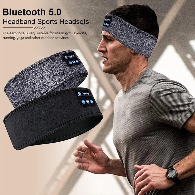 Wireless Bluetooth Sleep Headband – Music Headset & Eye Mask for Sports, Travel & Relaxation