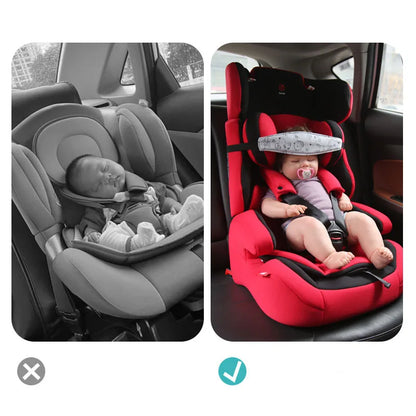 SafeSlumber Adjustable Infant Car Seat Pillow for Head & Neck Comfort