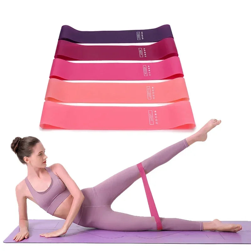 Portable Resistance Bands – Elastic Workout Set for Yoga, Pilates & Strength Training