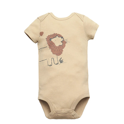 3PCS Baby Bodysuits+Pants Cotton Newborn Baby Boy Clothes Summer Cartton Kids Clothing Sets 0-24 Moth Bebe Jumpsuit
