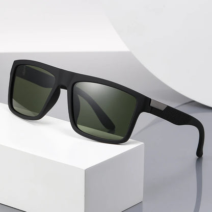 New Men Sunglasses Fashionable Polarized Sun Glasses Women Driving Riding Eyewear Classic Luxury Brand Design Square Eyeglass