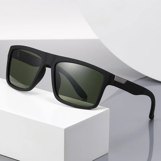 New Men Sunglasses Fashionable Polarized Sun Glasses Women Driving Riding Eyewear Classic Luxury Brand Design Square Eyeglass