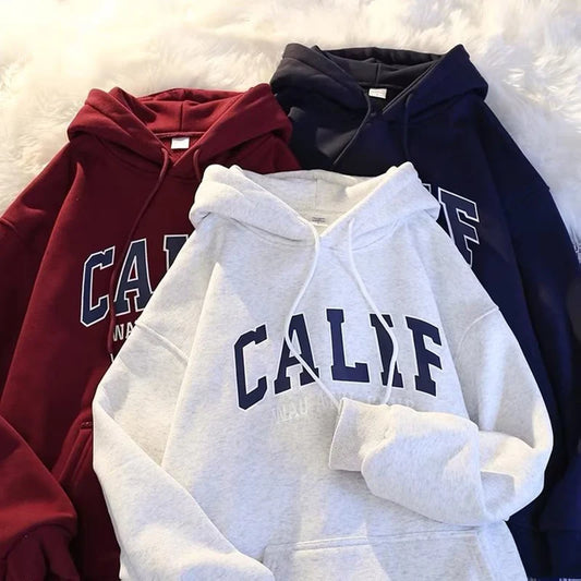 2024 Men's Hoodies Autumn New  Thick Cotton Washed Sweatshirts Oversized Hoodie Streetwear Y2K Clothes Unisex Hoody Tops CYXX048
