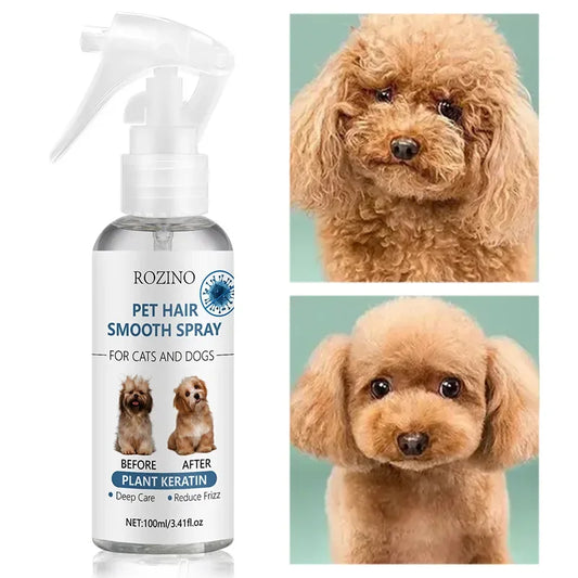 NEW Odor Cleanse Spray Cats Dogs Body Pet Odor Soft hair spray cat dog anti-static spray for moisturizing and repairing hair