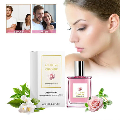 Rose Perfume Long-Lasting Floral Fragrance Body Mist for Confidence Boost and Daily Charm, Dating Body Perfume Spray 15/10ml