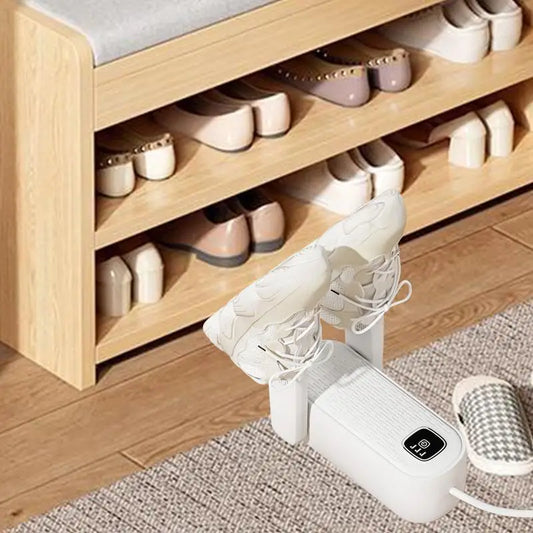 Shoe Dryer Portable Shoe Deodorizer Quick Drying Sports Shoes Warmer Folding Travel Boot Dryer With Timer Heater For Quick