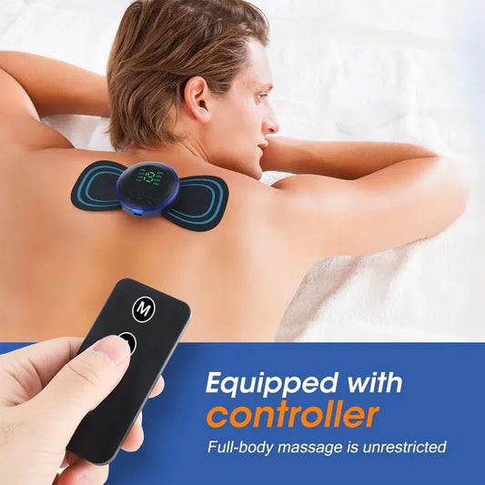 EMS Neck & Back Massager – Portable 8-Mode Muscle Relaxation Device