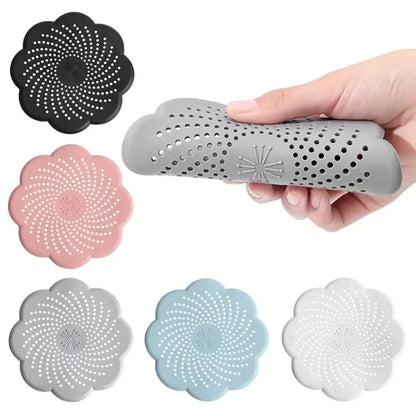 Anti-Block Drain Mesh – Flower Style Hair Trap for Kitchen & Bathroom