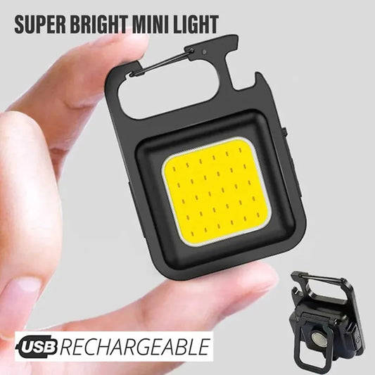Super Bright COB Keychain Flashlight