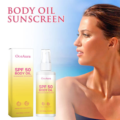 Body Facial Sunscreen Spray SPF 50 Uv Isolation Prevent Oxidant Moisturizing Skin Refreshing Oil Control Sun Protection Lotion