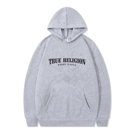 Men's Hoodies 2024 Autumn New True Religion Sweatshirts Oversized Hoodie Streetwear Casual Clothes Unisex Hoody Tops