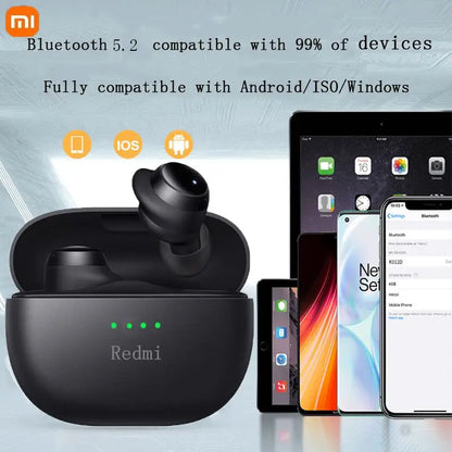 Xiaomi Redmi Bluetooth 5.2 Wireless Earbuds – Compact & Waterproof