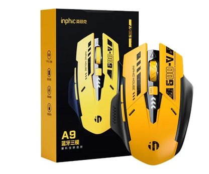INPHIC A9 Wireless Bluetooth Silent Mouse, Five-level DPI Adjustable, Three-mode Mouse, Suitable for A Variety of Computers