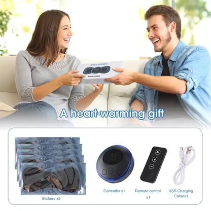 EMS Neck & Back Massager – Portable 8-Mode Muscle Relaxation Device