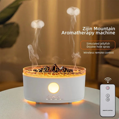 Diffuseur d'huiles essentielles d'aromathérapie à flamme dynamique, diffuseur d'air aquarelle, adapté à la maison, à la chambre,