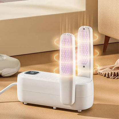 Shoe Dryer Portable Shoe Deodorizer Quick Drying Sports Shoes Warmer Folding Travel Boot Dryer With Timer Heater For Quick