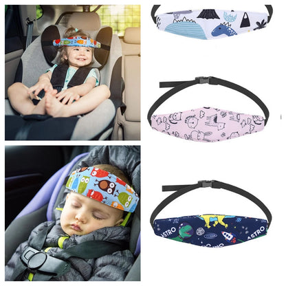 SafeSlumber Adjustable Infant Car Seat Pillow for Head & Neck Comfort
