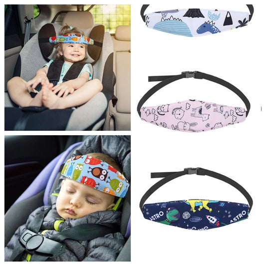 SafeSlumber Adjustable Infant Car Seat Pillow for Head & Neck Comfort
