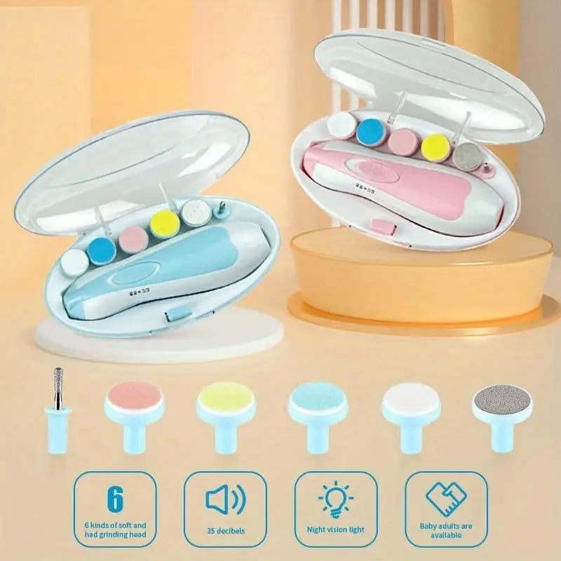 BabySafe Electric Nail Trimmer – 6-in-1 Manicure Set