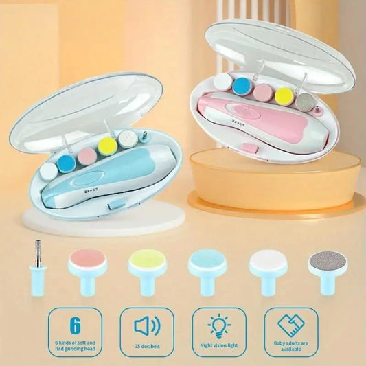 BabySafe Electric Nail Trimmer – 6-in-1 Manicure Set