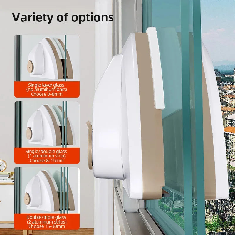 Premium Magnetic Double-Sided Window Cleaning Brush with Automatic Water Dispense