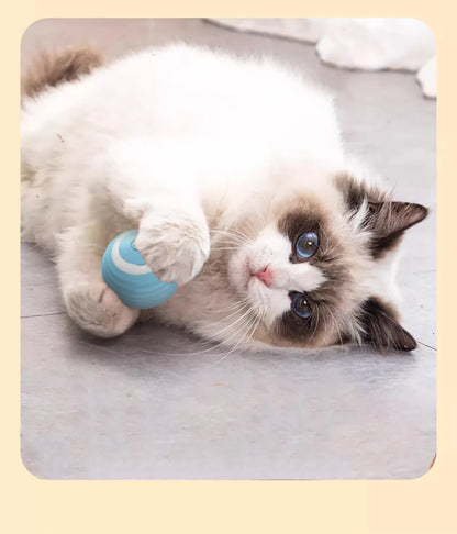 Smart Cat Toy Automatic Rolling Ball Cat Interactive Ball Usb Rechargeable Electric Moved Rotating Cat Toys Pet Accessories