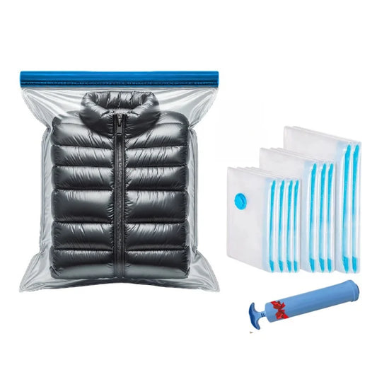 Vacuum Storage Bags for Clothes and Bedding - Space-Waterproof Saving Solution for Organized Storage