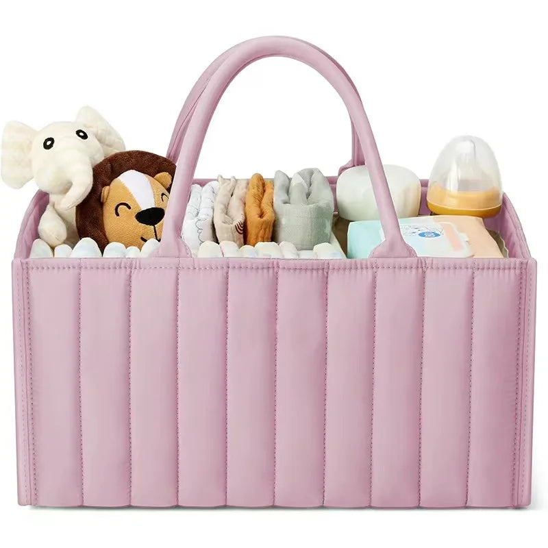 Foladable Mommy Bag Baby Diaper Bag Diapers Caddy Organizer Large Capacity Outdoor Baby Essentials Storage
