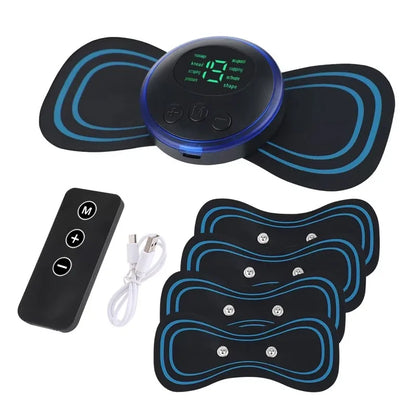 EMS Neck & Back Massager – Portable 8-Mode Muscle Relaxation Device