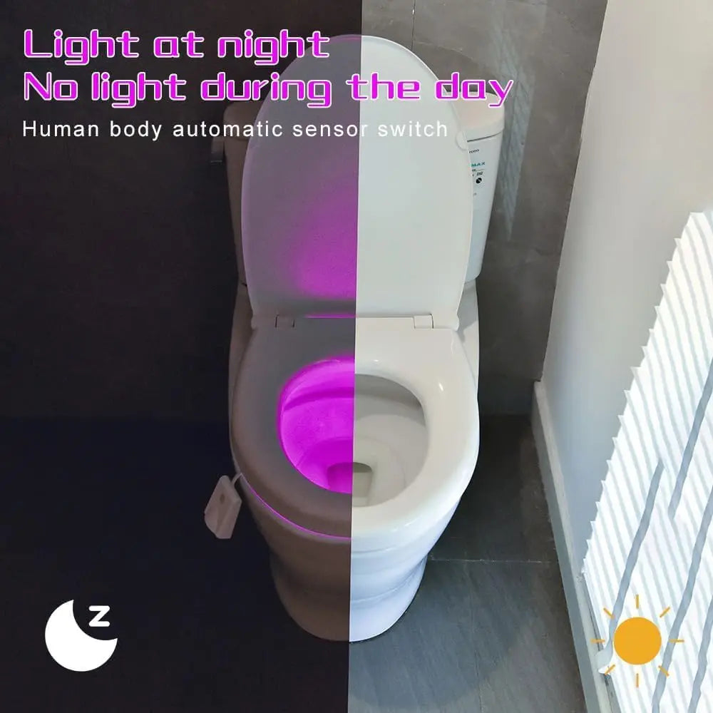 Motion Sensor Toilet Night Light – 7-Color LED Bowl Lamp for Smart Bathroom Lighting