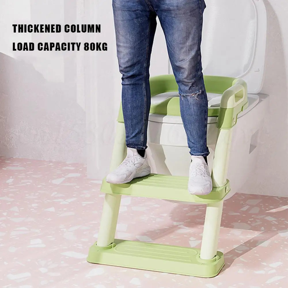 Toddler Potty Training Seat with Foldable Step Ladder – Safe & Easy Toilet Training for Kids