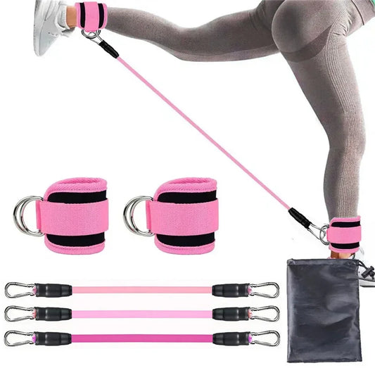Ankle Resistance Bands Set – Adjustable Workout Bands for Gym, Home & Yoga