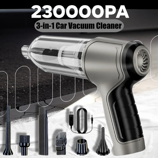 Wireless Portable Vacuum Machine – Multi-Purpose High-Power Cleaner and Air Duster for Car & Household Use