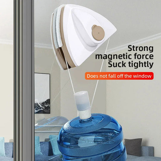 Premium Magnetic Double-Sided Window Cleaning Brush with Automatic Water Dispense