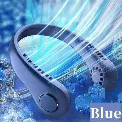 Portable Neck Fan MINI Electric Ventilador Silent Neckband Wearable Cooling FAN USBRechargeable Bladeless Mobile Air Conditioner