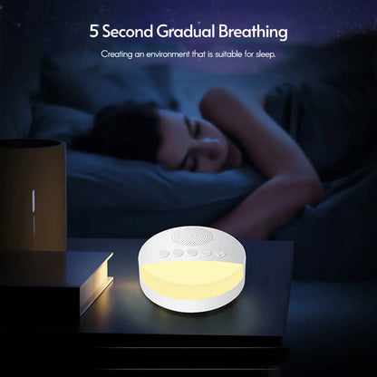 Baby Sleep Sound Machine with Night Light & Timer