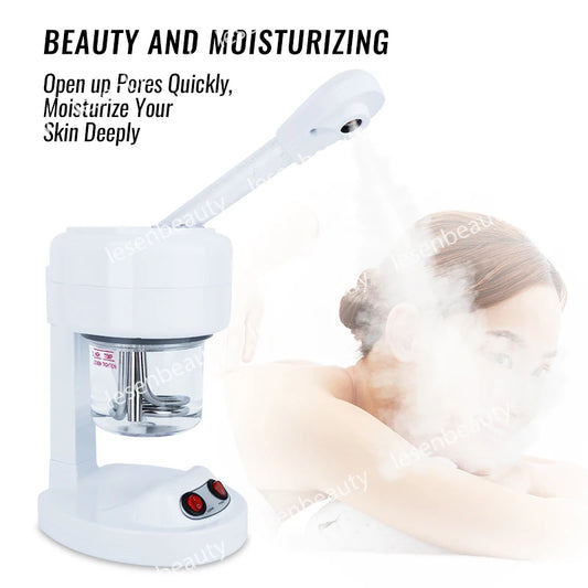 Facial Hot Spray Steamer with Extendable Arm Steaming Warm Mist Humidifier for Face Spa Sinuses Moisturizing, Home Use Or Salons