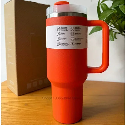 2025 New HOT Large Capacity 40Oz Stainless Steel Vacuum Flask - Insulated Tumbler Cup with Lids and Straws, Perfect for Travel