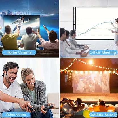 Proyector portátil YG300 para el hogar, conexión inalámbrica para teléfono móvil, compatible con USB, HDMI