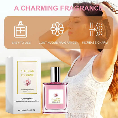 Rose Perfume Long-Lasting Floral Fragrance Body Mist for Confidence Boost and Daily Charm, Dating Body Perfume Spray 15/10ml
