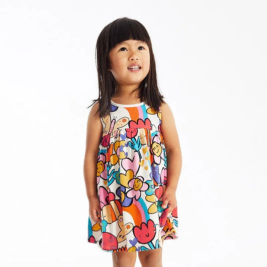 Jumping Meters New 2-7T Princess Party Girls Dresses Summer Cotton Kids Clothing Fashion Hot Selling Children's Dress Tops Girls