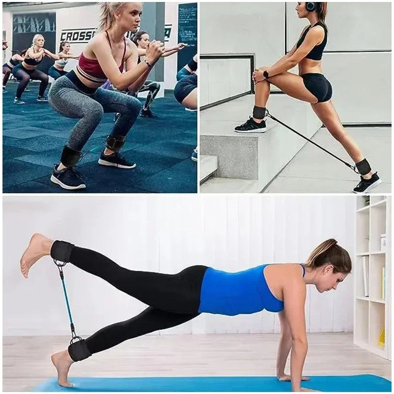 Ankle Resistance Bands Set – Adjustable Workout Bands for Gym, Home & Yoga