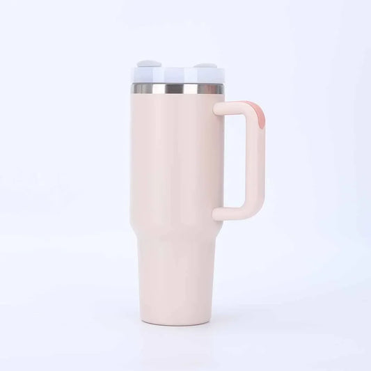 Outdoor Travel Tumbler Cup Stainless Steel 30oz 40oz Vacuum Insulated Cup with Lid and Straw for Water Iced Tea or Coffee