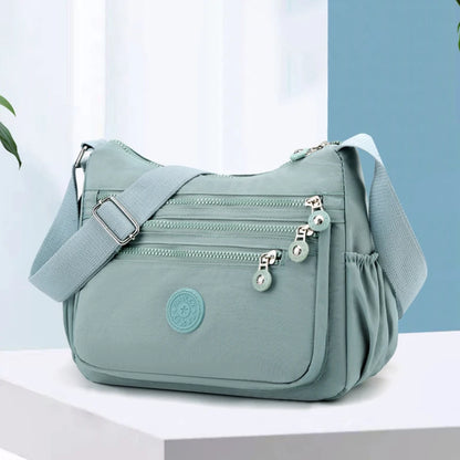 Ladies' crossbody bag, casual shoulder bag, zipper closure, mother's bag, multifunctional shoulder bag for daily use
