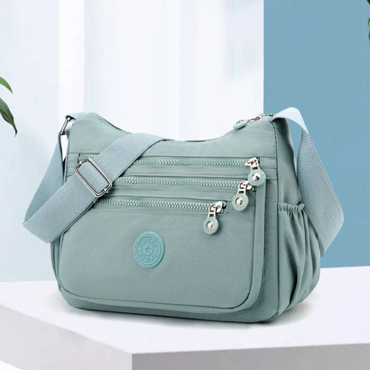 Ladies' crossbody bag, casual shoulder bag, zipper closure, mother's bag, multifunctional shoulder bag for daily use