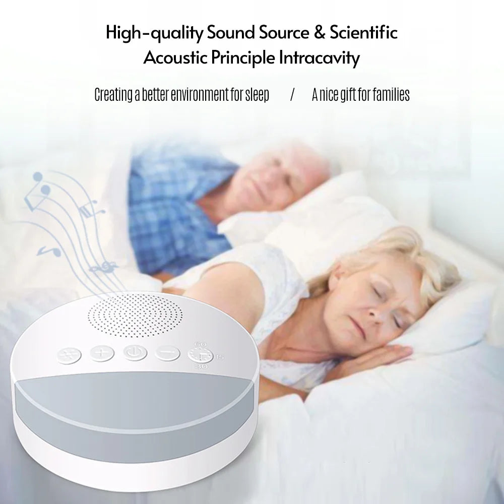 Baby Sleep Sound Machine with Night Light & Timer