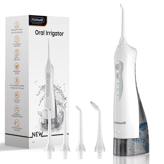 D52 Portable Water Flosser – 3 Modes, 4 Jets