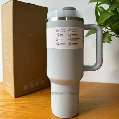 2025 New HOT Large Capacity 40Oz Stainless Steel Vacuum Flask - Insulated Tumbler Cup with Lids and Straws, Perfect for Travel