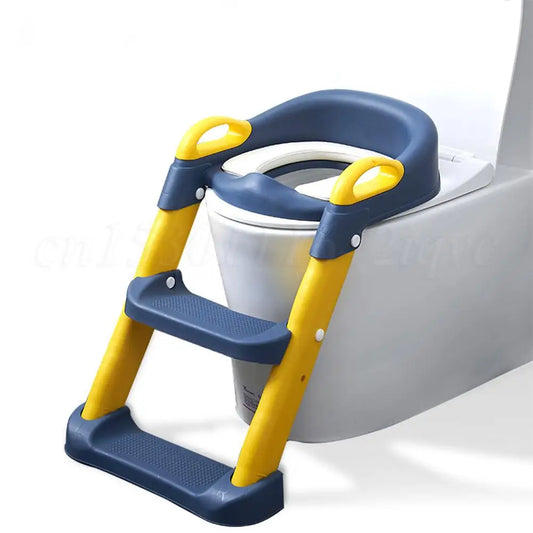Toddler Potty Training Seat with Foldable Step Ladder – Safe & Easy Toilet Training for Kids